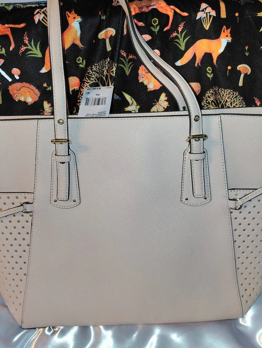 Michael Michael Kors Voyager East/West Signature Tote Soft Pink Saffiano NEW